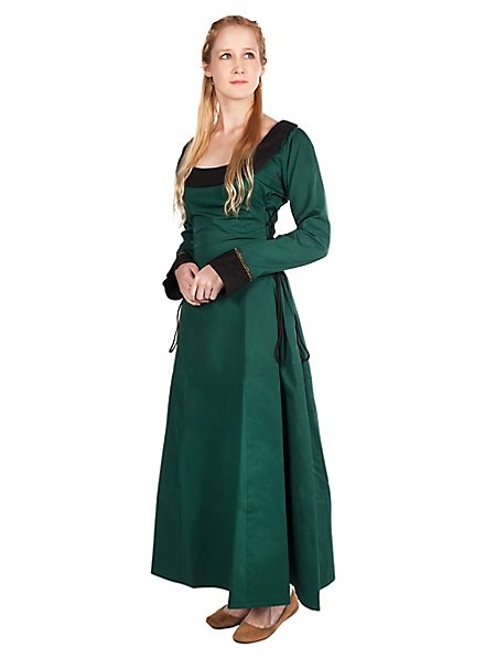 Medieval dress - Kristina, green - andracor.com