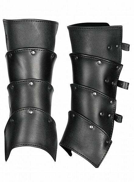 Kämpfer Beinschienen schwarz 