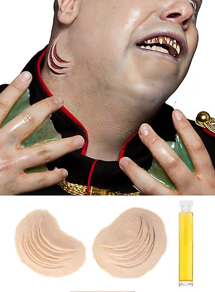 Kiemen aus Latex zum ankleben 