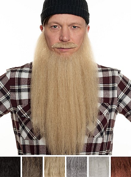 Kit de barbe Bûcheron avec barbe complète et moustache