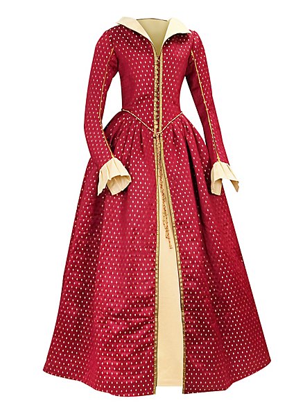 Kleid "Königin von Schottland" burgund 