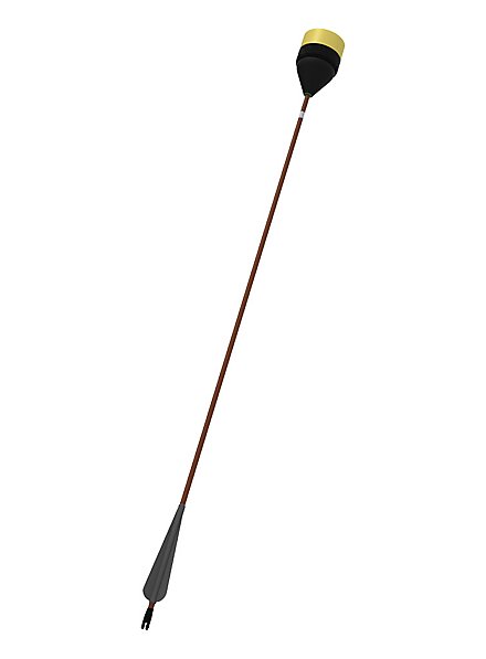 Larp-arrow flat head - brown shaft