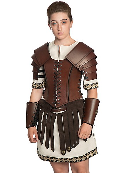 Lederrüstung Komplett-Set - Gladiatorin