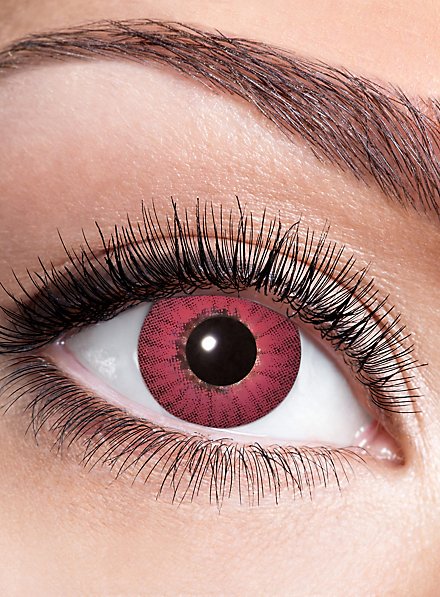 Lente a contatto iride rossa con diottrie