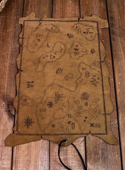 Mappa fantasy in pelle - Esploratore