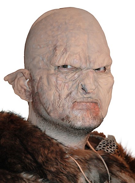 Maschera da orco delle caverne in lattice da incollare