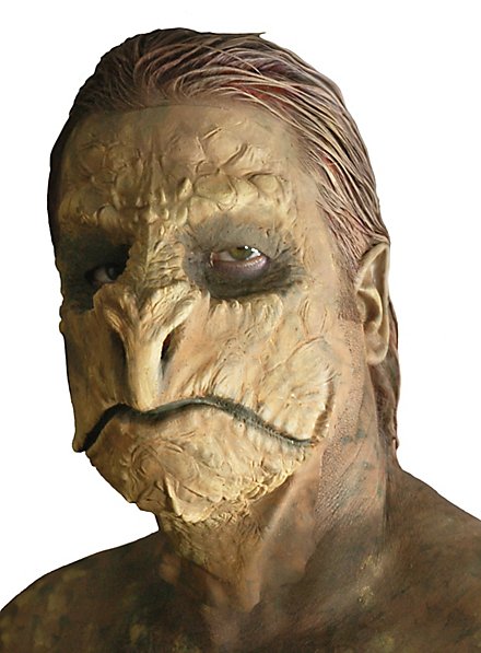 Maschera da rettile in lattice da incollare