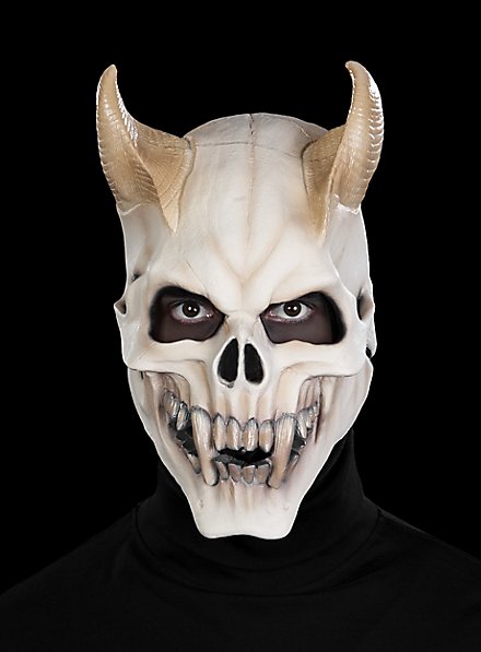 Maschera da teschio demoniaco in lattice