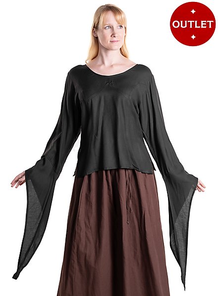 Medieval blouse with trumpet sleeves - Irma