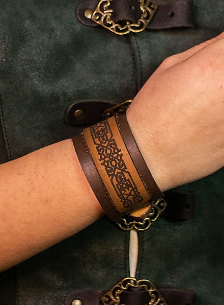 Middeleeuws Leren Armband - Earwen