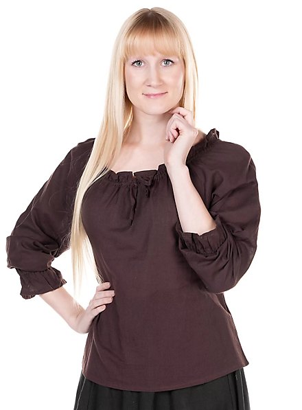 Middeleeuwse Blouse Met Lange Mouwen - Edith