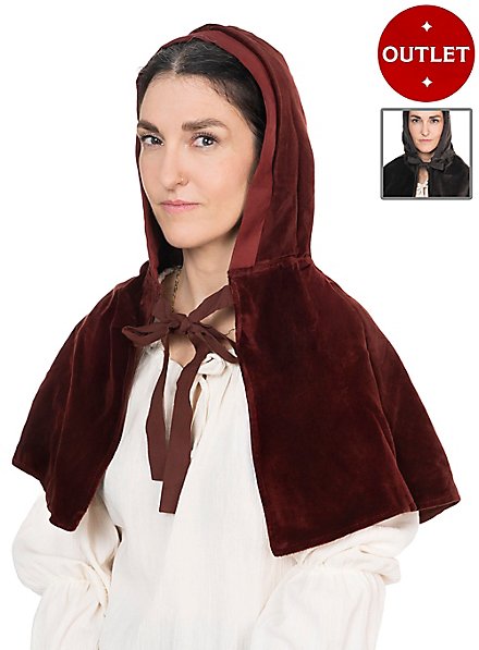 Mittelalter Kapuze aus Samt - Viola