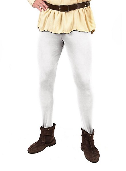 Mittelalter Strumpfhose für Männer weiß