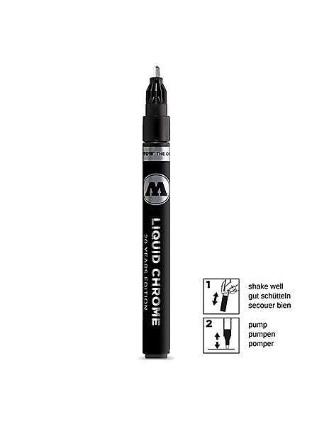Molotow - Marcatore cromato liquido da 2 mm