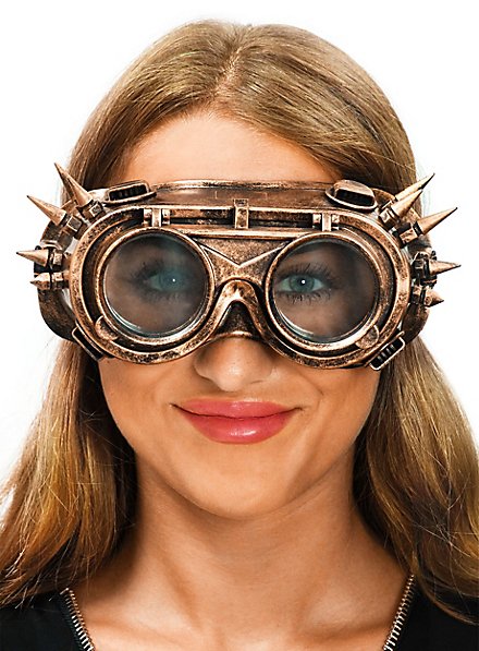 Occhiali steampunk oro