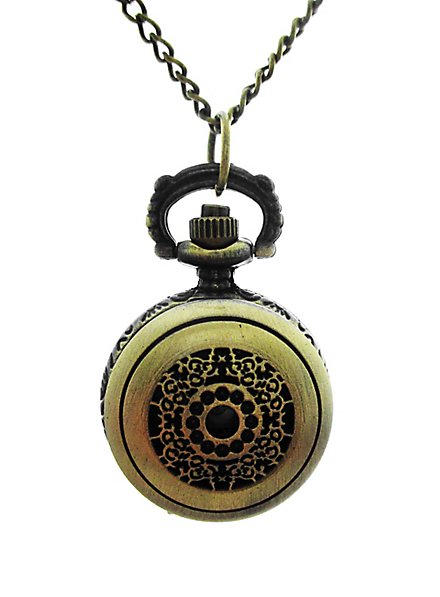 Orologio da tasca medaglione con motivo floreale