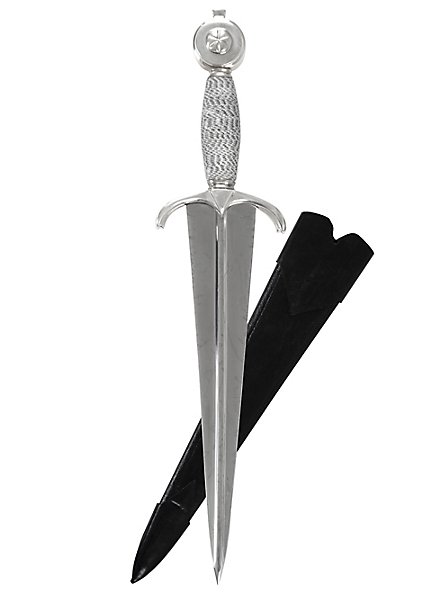 Parry dagger with steel wire wrapped handle - B-Ware