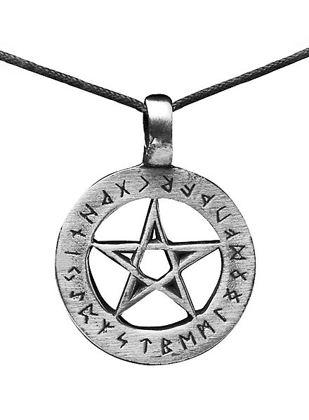 Pentagram Necklace With Runes - Andracor.com