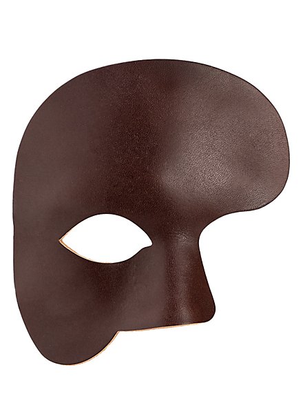 Phantom braun Venezianische Ledermaske