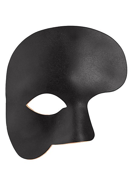 Phantom schwarz Venezianische Ledermaske