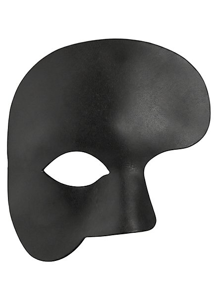 Phantom Sort Venetiansk Lædermaske