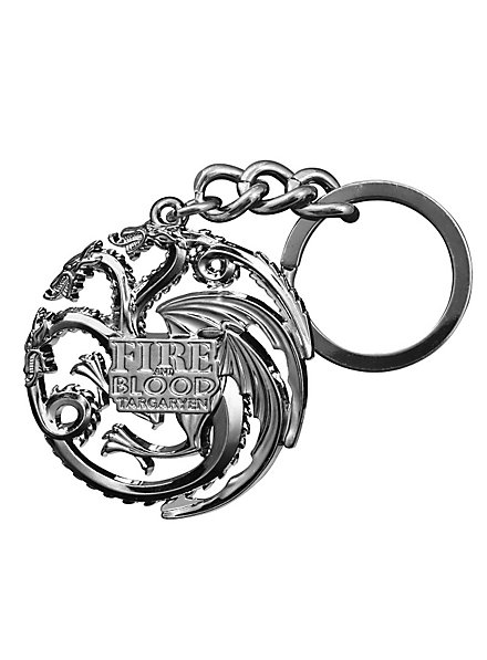 Porte-clés Targaryen argenté