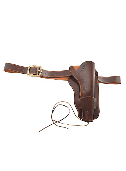 Premium gun belt walnut brown