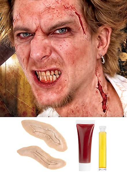 Rage Wunde Latexapplikation