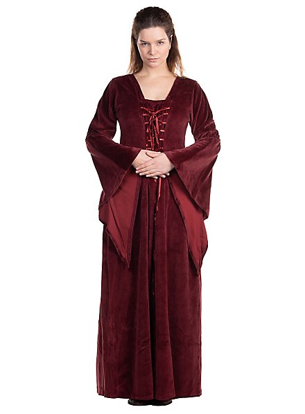 Robe médiévale en velours - Circé