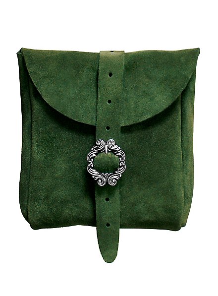 Sacoche de ceinture en daim vert