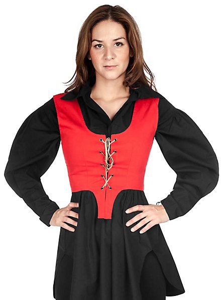 Schnürmieder rot 