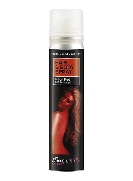 Spray UV per capelli e corpo rosso
