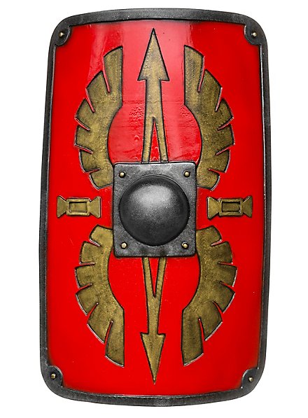Square Scutum Shield - Red - 100x65 cm