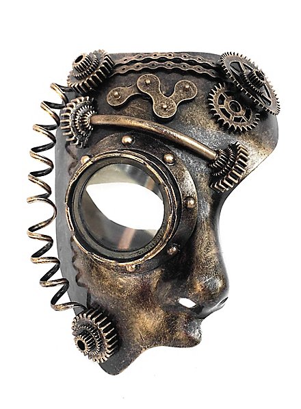 Steampunk mezza maschera android