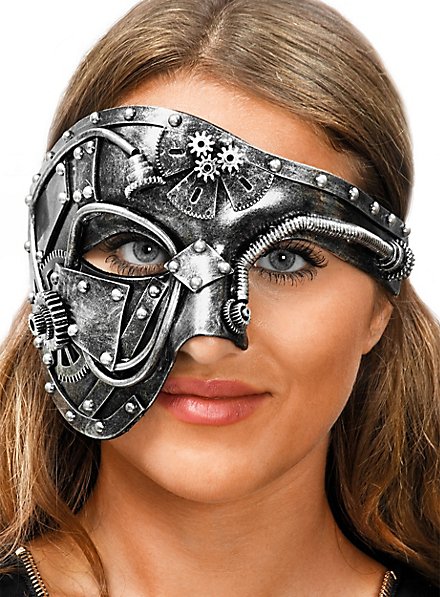 Steampunk mezza maschera robot