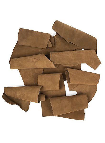 Suede leather remains - beige