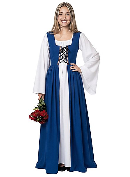 Surcot de servante bleue