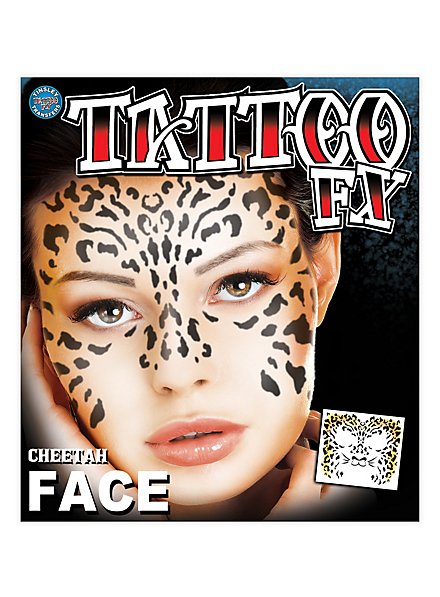 Tatuaje Adhesivo Cara De Leopardo