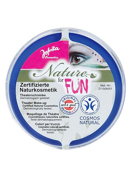 Trucco naturale blu