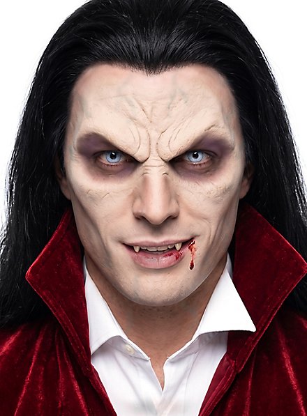 Vampirmaske, geschminkt zum Ankleben aus Latex