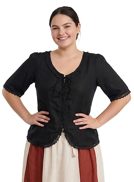 Vêtement médiéval avec dentelle - Sara