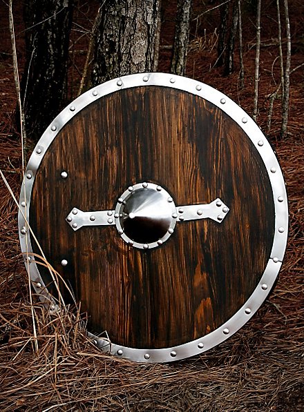 Viking Shield with Steel Rim