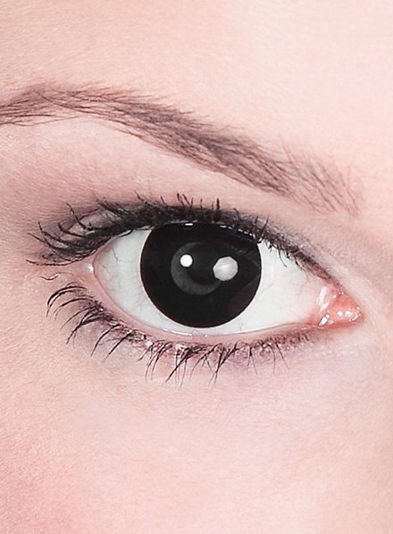 Zwarte contactlens met sterkte