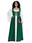 Abito medievale - Lucretia, verde