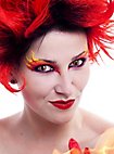 Aqua Make-up Rood Kers Waterschmink