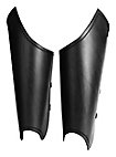 Arm- und Beinschienen Set aus Leder - Bandit