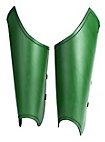 Arm- und Beinschienen Set aus Leder - Bandit