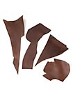 Armour grade leather remains - brown