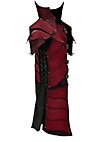 Armure de paladin elfe de sang en cuir rouge