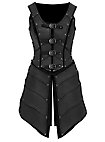 Armure d'elfe guerrière en cuir noir